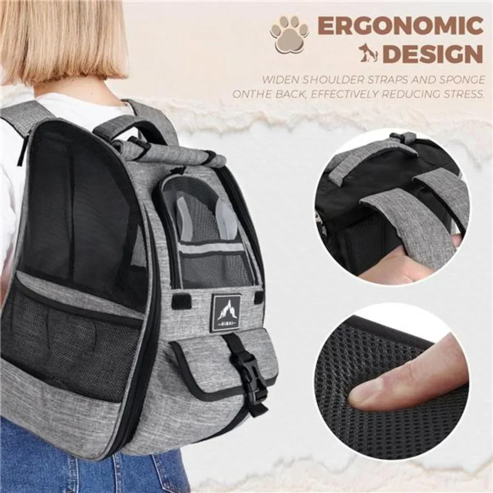Pet Carrier Backpack for Dogs and Cats,Puppies,Ventilated Design Breathable